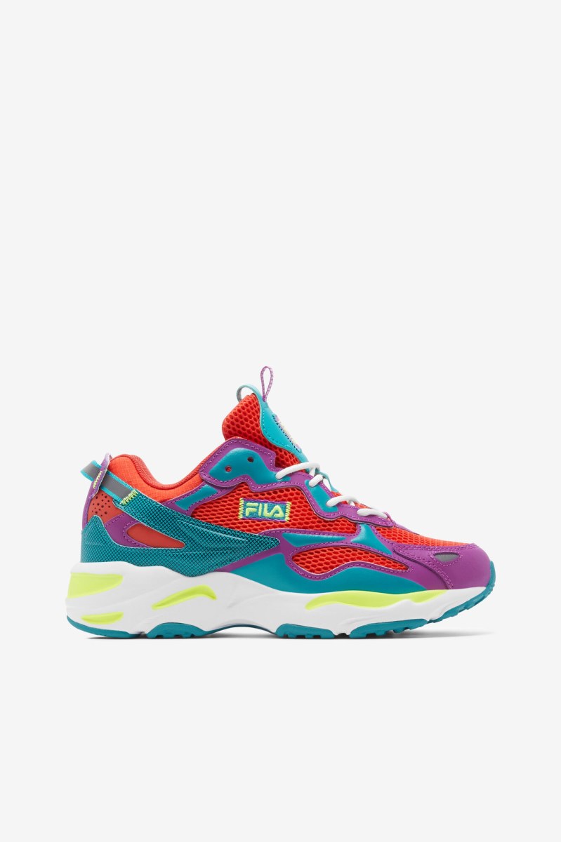 Fila Ray Tracer Apex Track Sko Dame Lilla Grøn Blomster | 372-SGDMZT