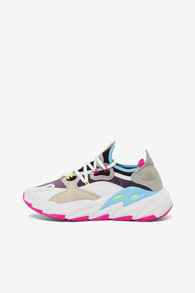 Fila Ray Tracer Evo 2 Track Sko Dame Hvide Lyserød | 369-VGZXAY