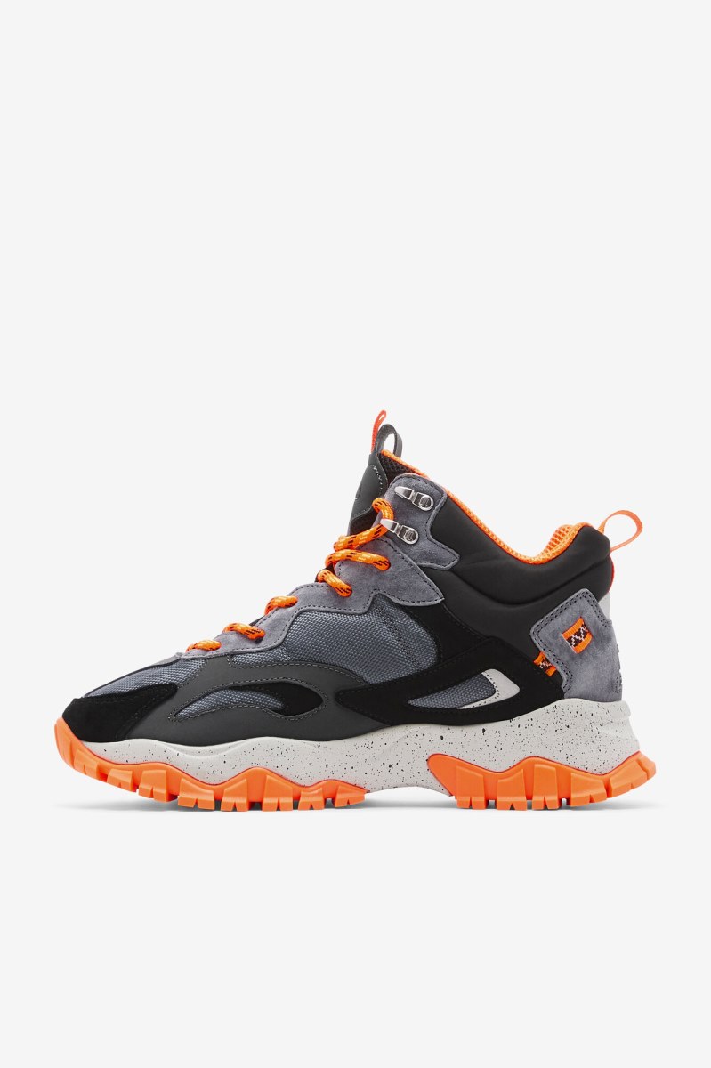 Fila Ray Tracer TR 2 Mid Track Sko Herre Sort Orange | 093-QBJEOH