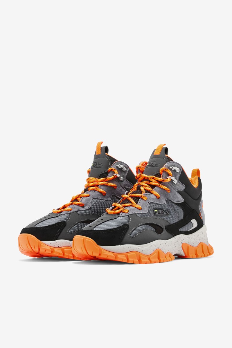 Fila Ray Tracer TR 2 Mid Track Sko Herre Sort Orange | 093-QBJEOH