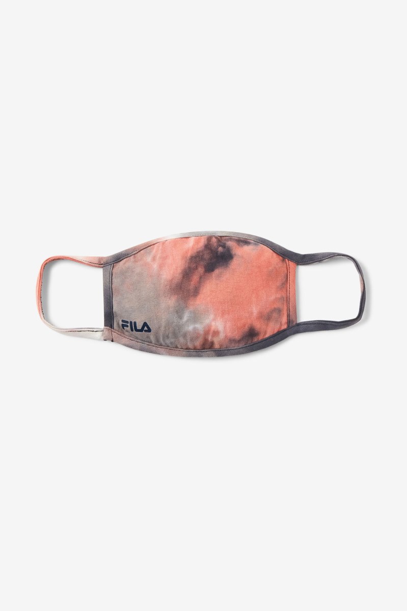 Fila Red Tie Dye Cloth Face Mask Udstyr Herre Rød | 507-SVFBHJ