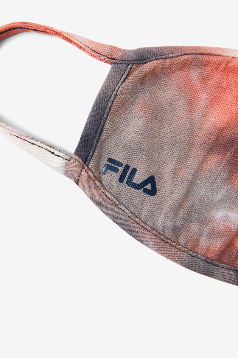 Fila Red Tie Dye Cloth Face Mask Udstyr Herre Rød | 507-SVFBHJ