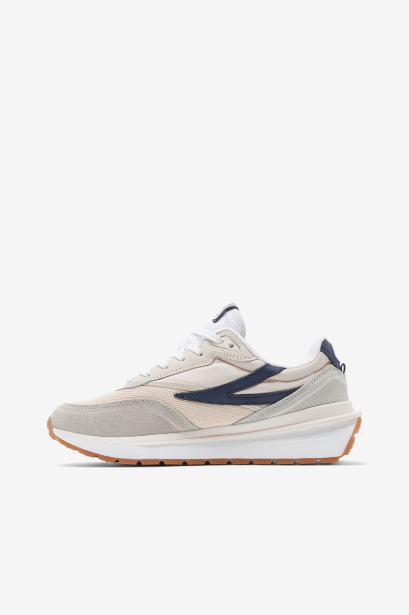 Fila Renno Sneakers Dame Brune Mørkeblå Hvide | 923-FQLJXW