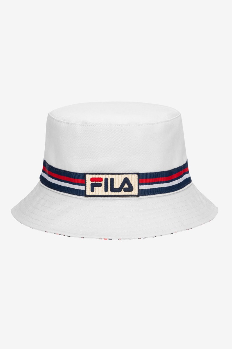 Fila Reversible Bøllehatte Dame Hvide | 791-GSPZWM