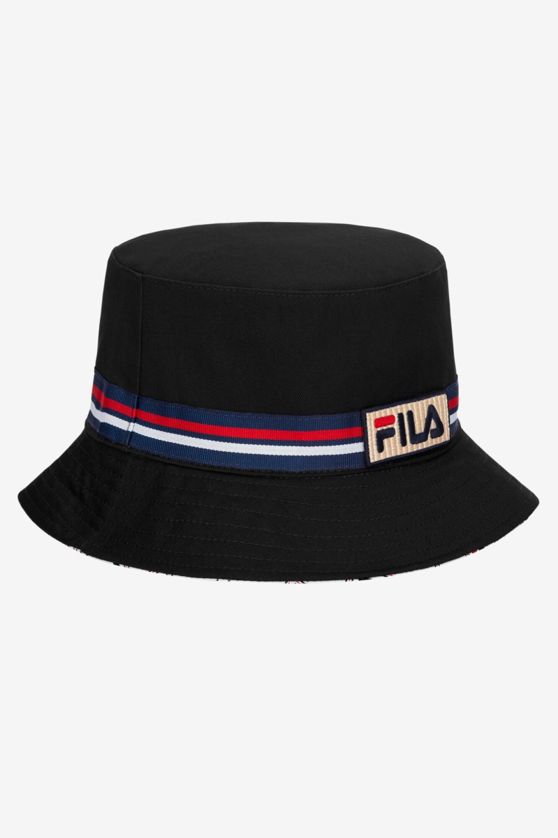 Fila Reversible Bøllehatte Dame Sort | 580-FJIAKR