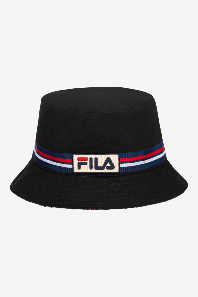 Fila Reversible Bøllehatte Dame Sort | 580-FJIAKR