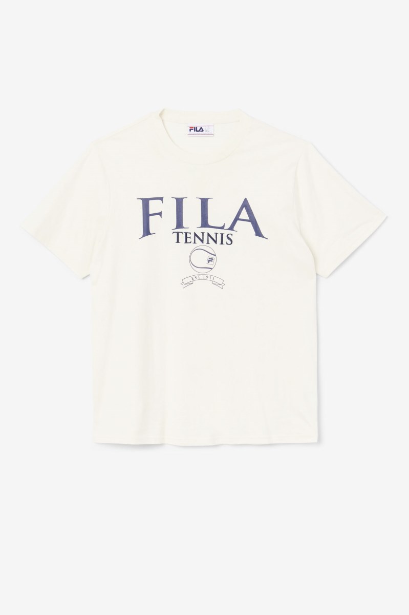 Fila Saran Tee T Shirts Herre Mørkeblå | 954-AJIWCX