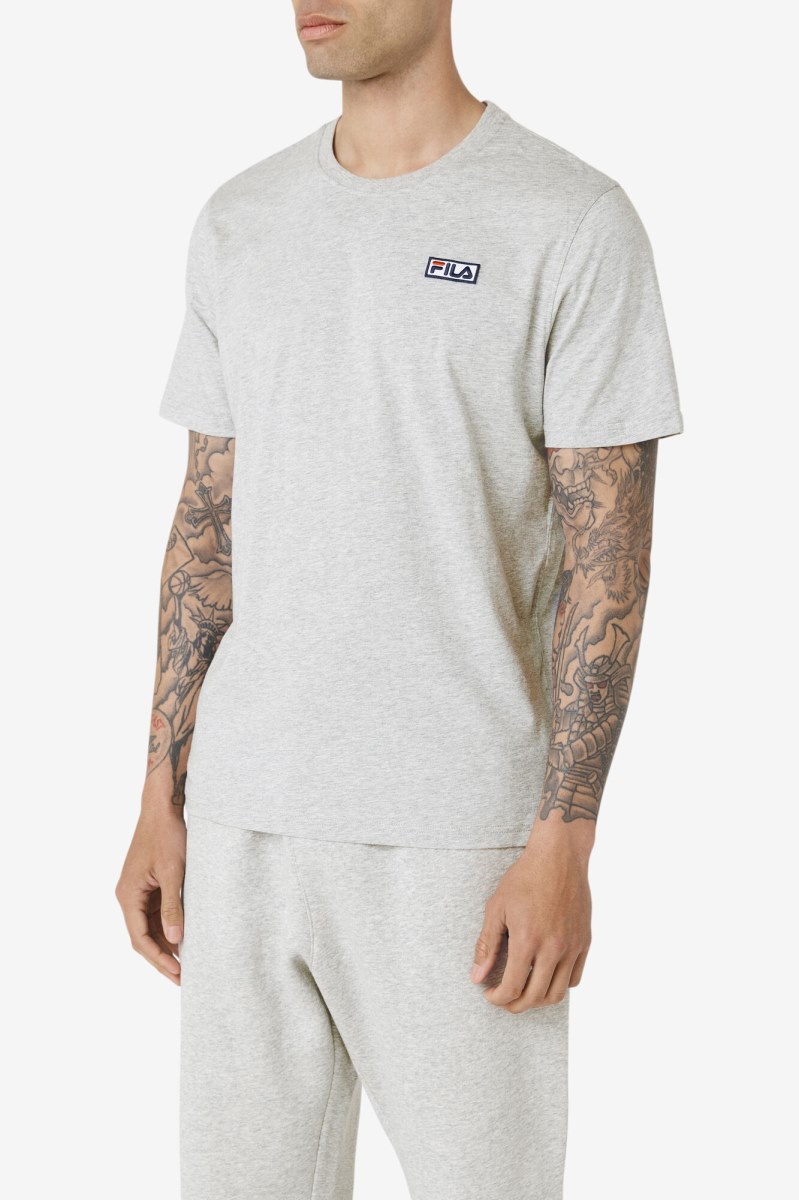 Fila Skylar Tee T Shirts Herre Grå | 140-KRJTSL