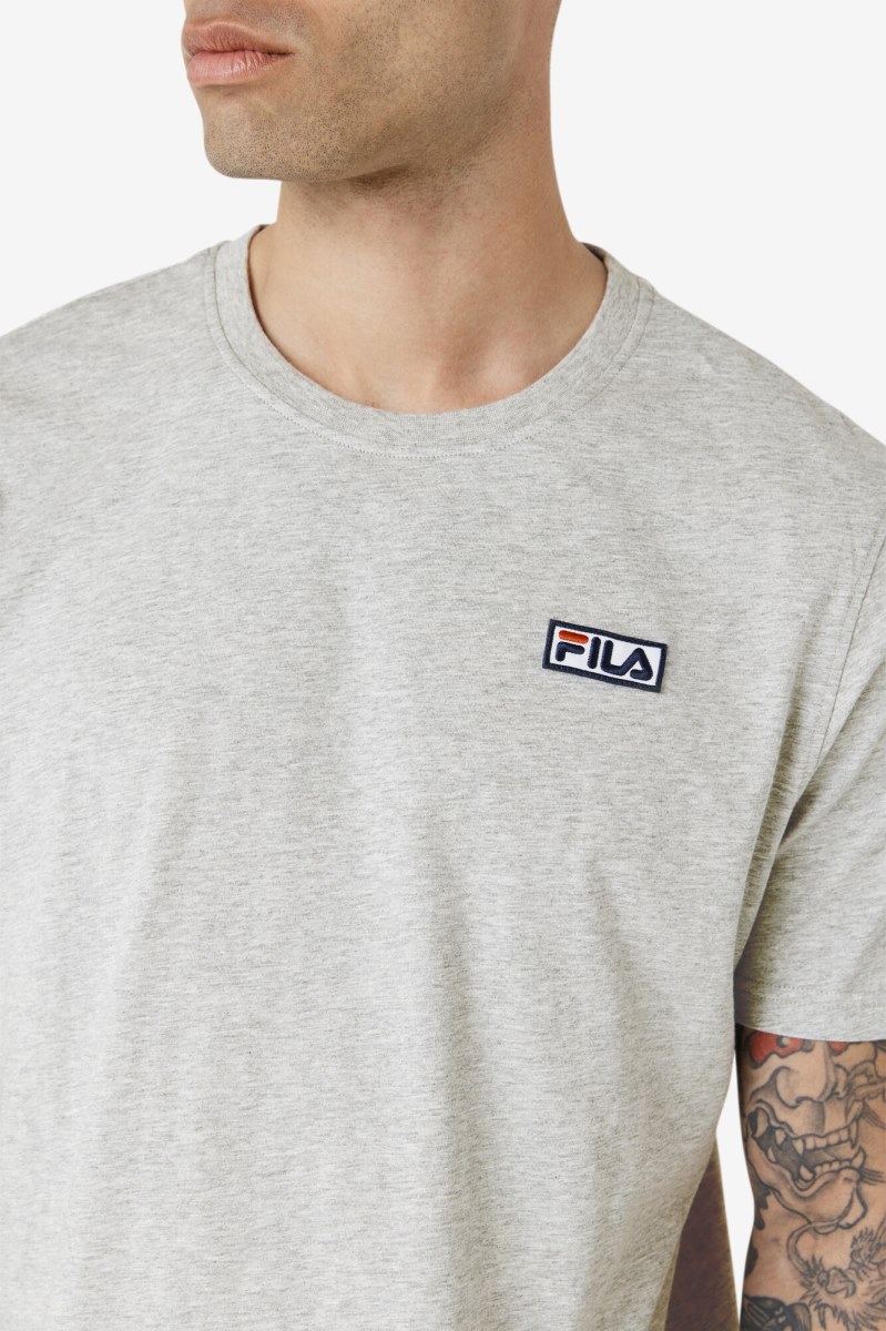 Fila Skylar Tee T Shirts Herre Grå | 140-KRJTSL