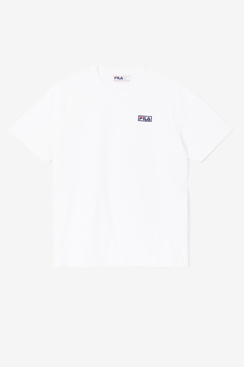 Fila Skylar Tee T Shirts Herre Hvide | 564-XNCYMH