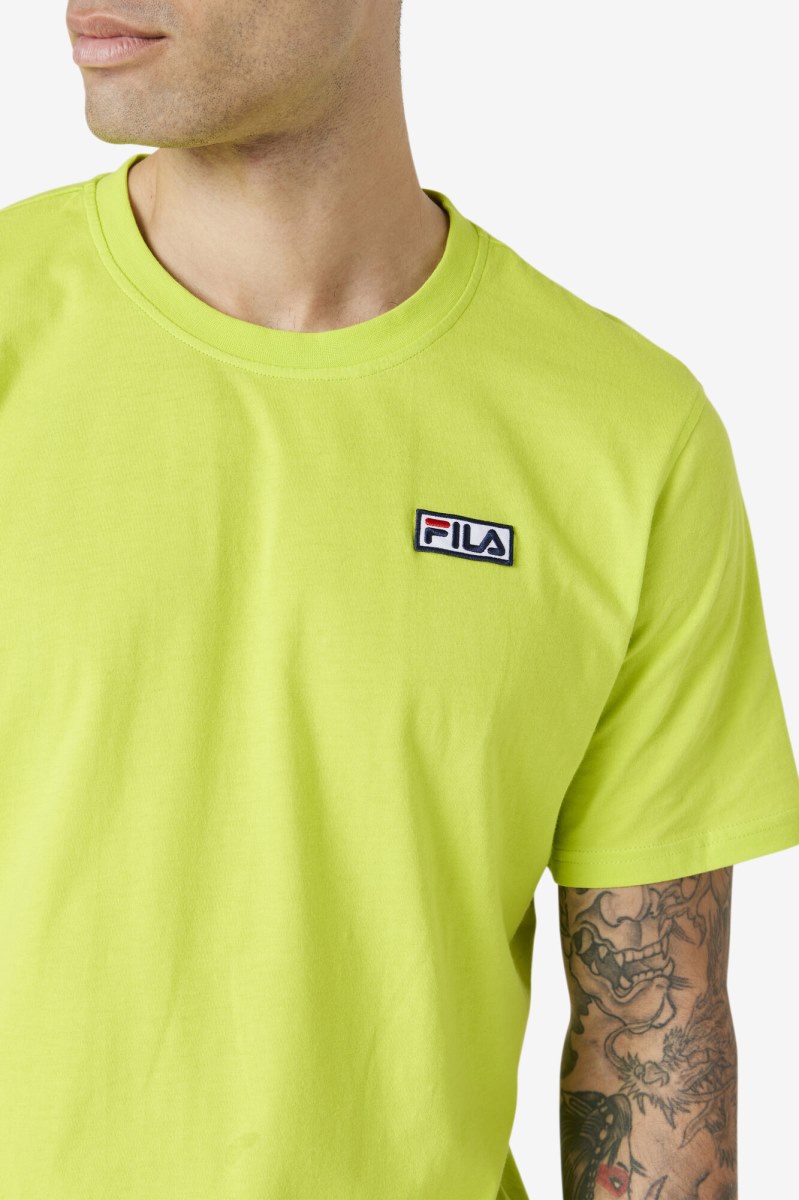 Fila Skylar Tee T Shirts Herre Lysegrøn | 307-HGRXFB