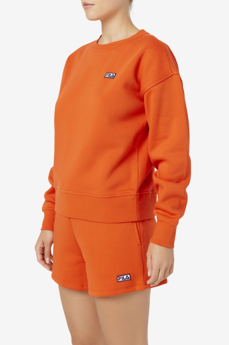 Fila Stina Crew Sweatshirts Dame Flerfarvede | 485-PFKGSN