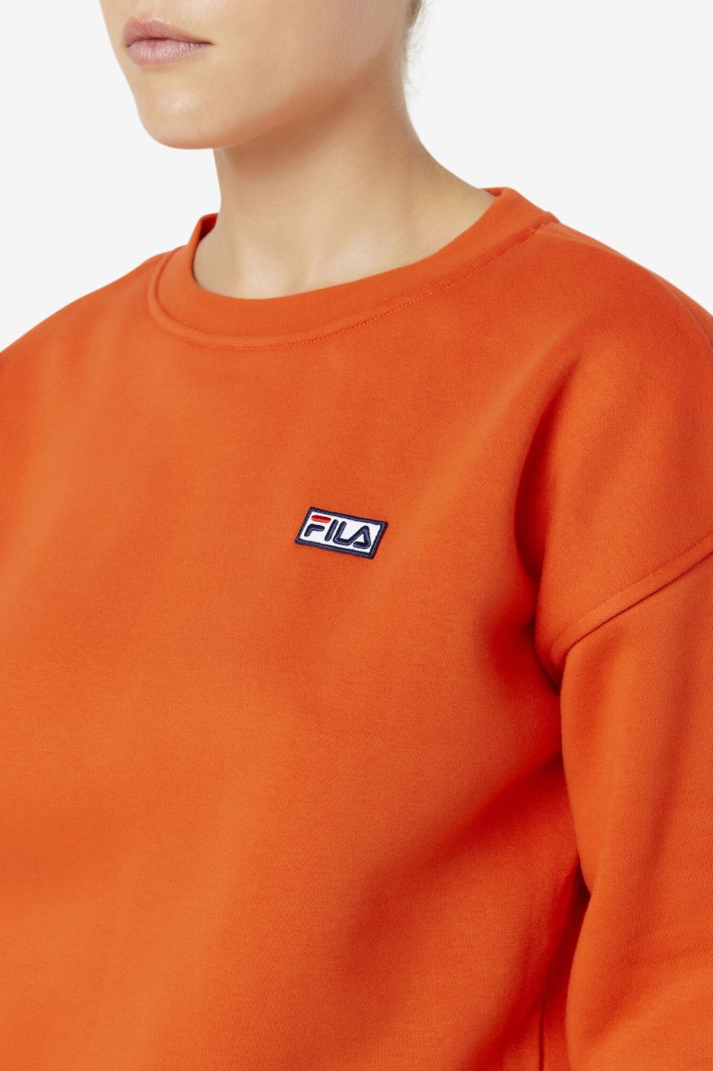 Fila Stina Crew Sweatshirts Dame Flerfarvede | 530-CUMVQZ