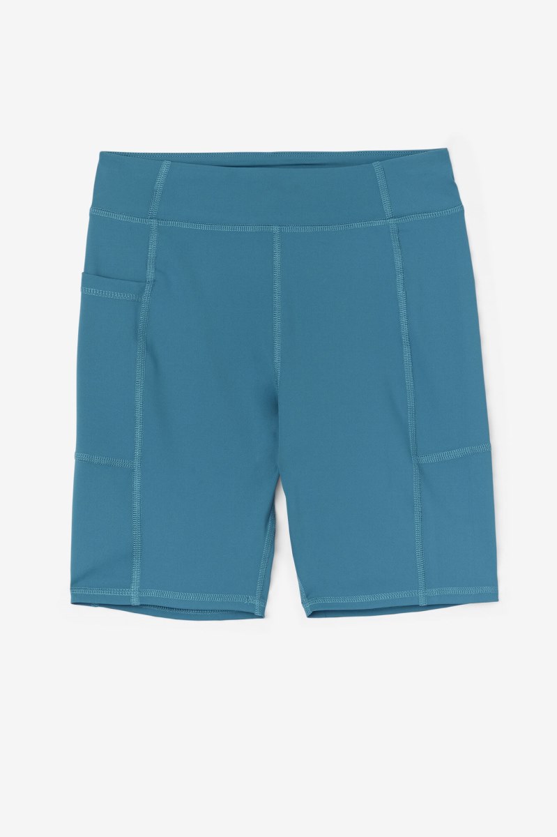 Fila Tiana Shorts Dame Blå Koral | 183-VPLBNS