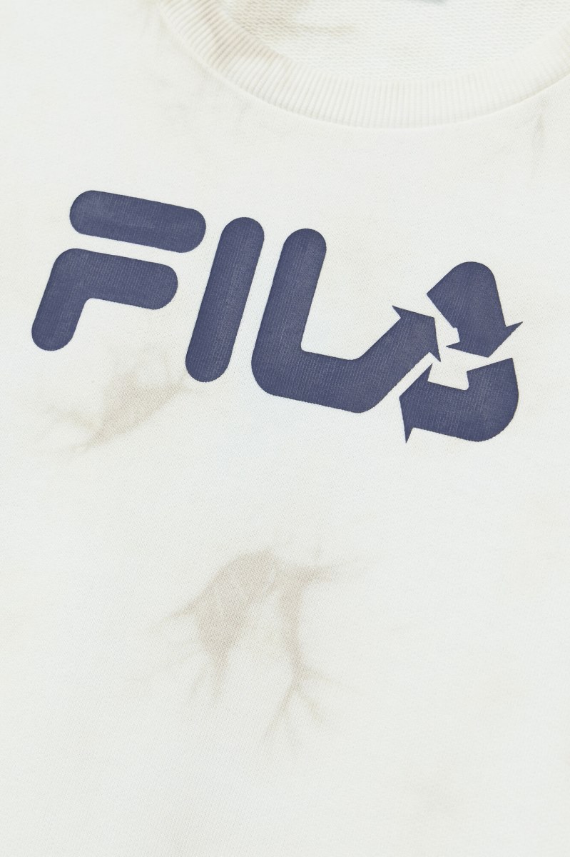 Fila Uplee Crew Sweatshirts Dame Grå Mørkeblå | 135-WYUVQJ