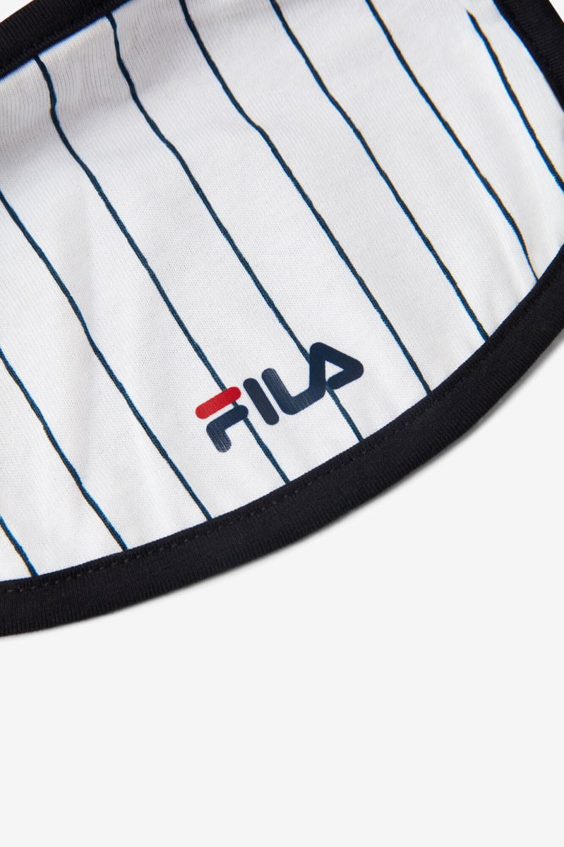 Fila White Pin Stripe Face Mask Udstyr Herre Hvide | 967-SEJNVM