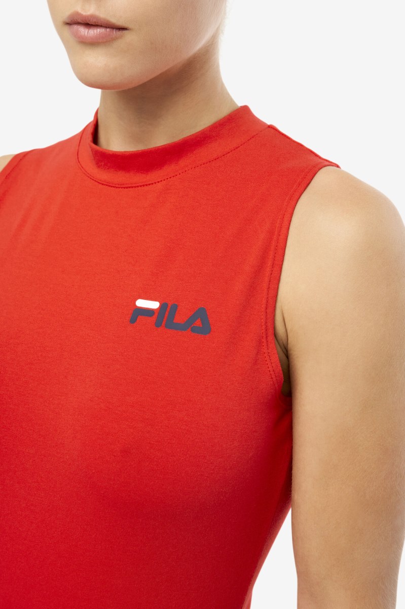 Fila Ximena Bodysuit Dame Rød | 487-MCJXAL