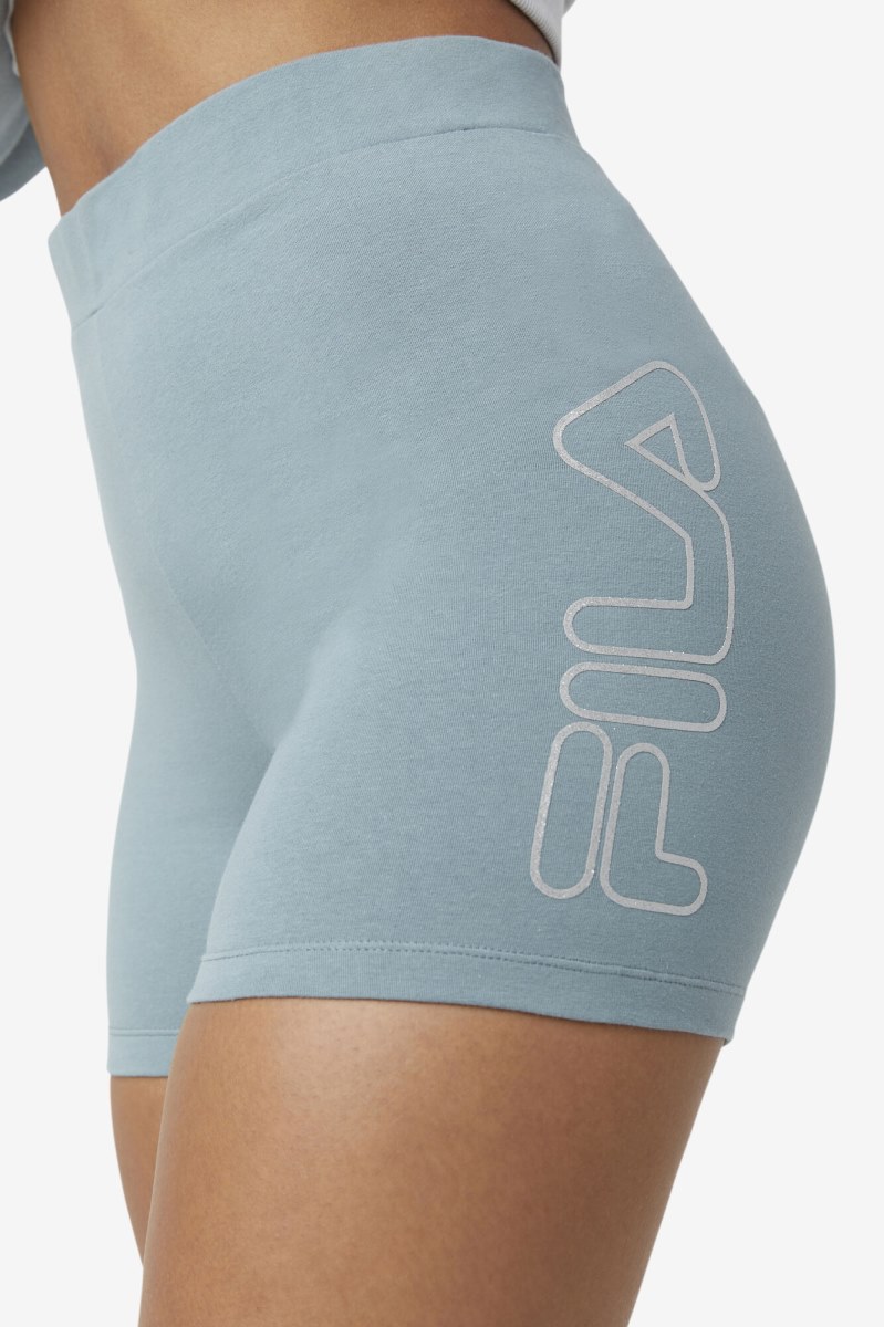 Fila beatriz high waist Shorts Dame Sølv | 284-LQPSUB