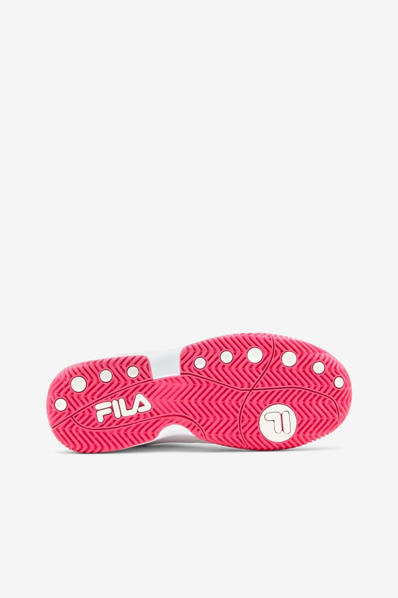 Fila double bounce Træningssko Dame Hvide Lyserød Metal Sølv | 149-DNLVRF