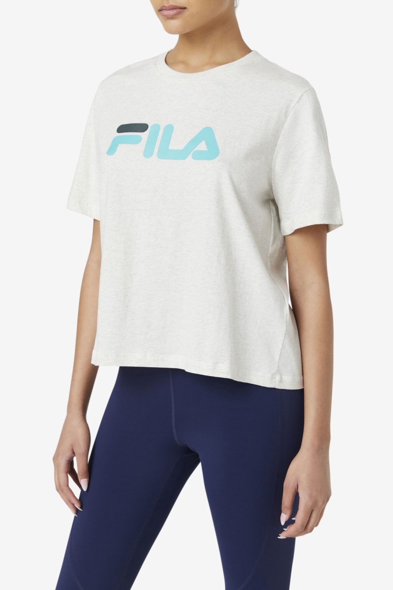 Fila miss eagle tee T Shirts Dame Blå Turkis | 263-PRIKYT