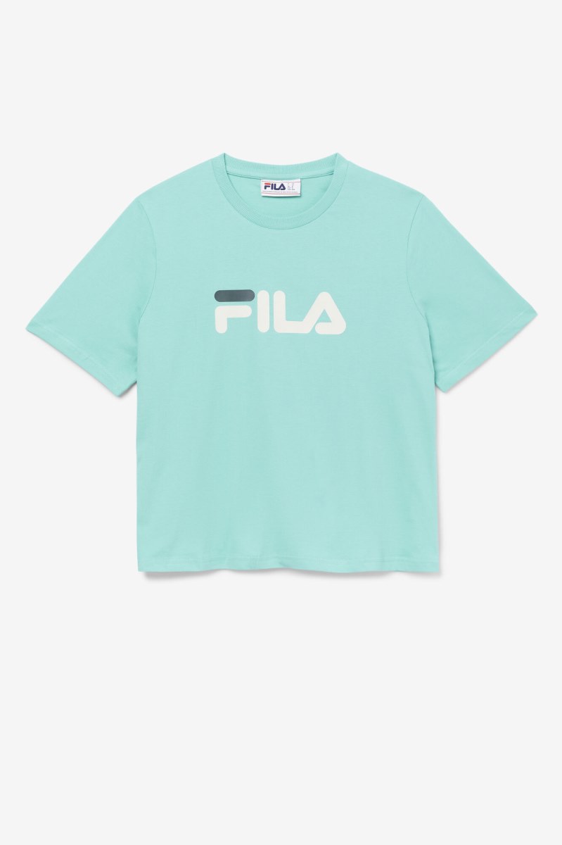 Fila miss eagle tee T Shirts Dame Blå Turkis | 612-TLOWQB